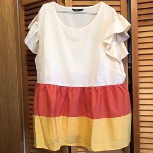 Poplum shirt. Nice and breezy